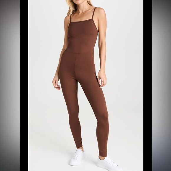 Girlfriend Collective Cami Jumpsuit Brown S - Picture 1 of 5